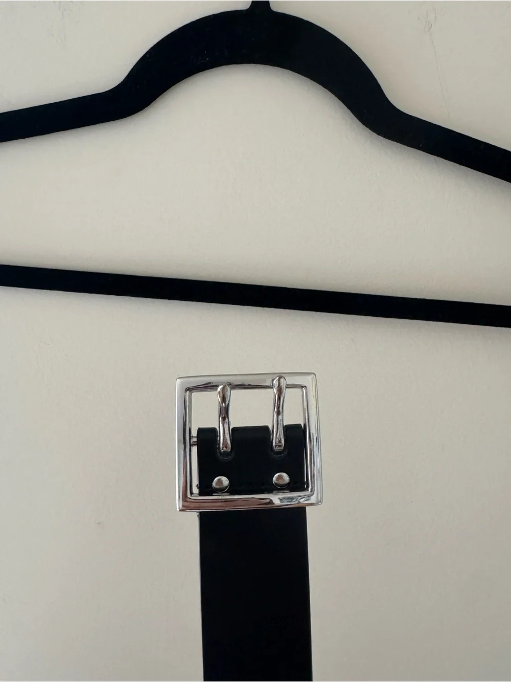 Urban Outfitters Black Double-Row Grommet Belt